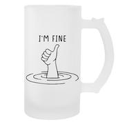 Newtee Sto Bene Come Una Mano Che Fa Il Pollice In Su Sulla Superficie Dell'acqua Boccale Trasparente In Vetro Birra Con Manico Beer Glass Transparent Mug With Handle