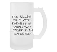 Newtee Ucciderli Con La Gentilezza Sta Richiedendo Molto Più Tempo Boccale Trasparente In Vetro Birra Con Manico Beer Glass Transparent Mug With Handle