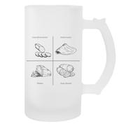 Newtee Un Tagliere Di Salumi E Formaggi Per I Disturbi D'ansia Boccale Trasparente In Vetro Birra Con Manico Beer Glass Transparent Mug With Handle