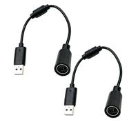 NewTH Cavo USB per controller per Xbox 360, 26 cm / 10in, confezione da 2 | Cavo USB di ricambio adatto per Logitech G920 G923 G27 G29 Driving Force, per Guitar Hero per Xbox USB Plug