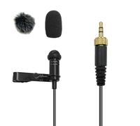 NewTH Microfono lavalier a condensatore omnidirezionale con clip per trasmettitore wireless Sennheiser EW100 G4 G1 G2 G3, EWD1, ME2, ME3, ME4 (spina con chiusura a vite da 3,5 mm solo per Sennheiser)