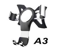 NewTH Supporto per telefono per Audi A3, rotazione a 360°, blocco automatico, stabile senza jitter facile montaggio in lega di alluminio, supporto per cellulare per Audi A3/S3 2014-2019