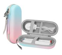 Newthinking Custodia da viaggio per spazzolino elettrico con cerniera, portatile, in poliuretano, impermeabile, per testine di spazzolino da denti Oral-B Pro/iO, Philips Sonicare, confezione da 2