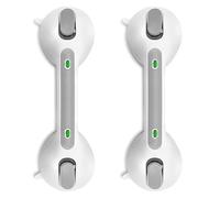 Newthinking maniglie ventosa da bagno 30cm, doccia anziani maniglia ventosa con Indicatore, maniglione ventosa bagno per Anziani disabili, 2 pezzi