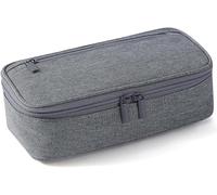 Newtic Astucci Portamatite Grande, Astuccio Astuccio Grande Capacità, Astuccio scolastico estensibile, 5 Scomparti, Astuccio Scuola Media Università Ufficio per Studenti Ragazze Ragazzi Donne, Grigio