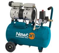 Newton Compressore 50 lt orizzontale, silenziato