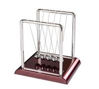 Newton's Cradle giganti palline da banco di perle - Grande giocattolo cinetico a in metallo, gadget dimostrativo di fisica | Big Steel Ball , Science Desk Toy, Regalo di decorazione di
