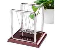 Newtons Cradle - Ornamento per display da ufficio, giocattolo scientifico 'educazione | Strumento di esperienza fisica professionale, accessorio decorativo moderno per lo spazio di lavoro