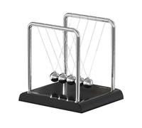Newtons - Pendolo a sfera perpetuo classico pendolo sferico per ufficio desktop Newton pendolo artigianato creativo (nero)