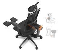 NEWTRAL MagicH-BP Sedia Ergonomica con Poggiapiedi, Schienale Auto-Regolabile, Supporto Lombare Adattivo - Nouvo
