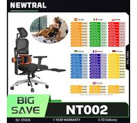 NEWTRAL NT002 Sedia ergonomica con poggiapiedi, supporto inferiore per la schiena adattivo, poggiatesta dello schienale con scavo automatico, qualità certificata