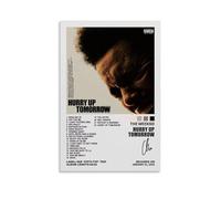NEWTRASI Poster su tela con copertina di album "Hurry Up Tomorrow" di The Weeknd, poster e stampe artistiche da parete su tela, 30 x 45 cm, senza cornice, stile 4