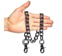 newtro Catena di portafogli pesante per uomini, donne, ragazzi e ragazze, motociclista, catena pantaloni in stile punk/goth per chiavi, nero, oro, argento (TH), 24 pollici