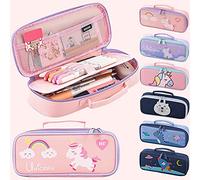 NEWUPZSI Astuccio Unicorno Bambina di Grande Capacità - Bello e Carino, Adatto Come Regalo per la Scuola - Unicorno Rosa (Solo Astuccio, Nessuna Penna)