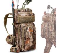 NewView Camo - Zaino da caccia all'arco per uomini e donne, con supporto per arco, alce e cervi, Mimetico degli alberi, Universelle Größe