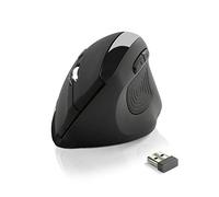 NEWWAY - Mouse Verticale Senza Filo A4-3200 DPI - Ergonomico - Prevenzione contro le sindromi del mouse e l'epicondilite - Nano ricevitore integrato 10 M