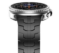 NewWays Cinturino in acciaio inox e metallo, compatibile con Samsung Galaxy Watch 8 Classic 46 mm/Watch 8 44 mm 40 mm, nero