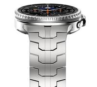 NewWays Cinturino in titanio a 2 gradi, compatibile con Samsung Galaxy Watch 8 Classic 46 mm/Watch 8 44 mm 40 mm, titanio
