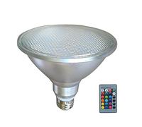 Newwyt Dimmerabile RGB-PAR38 Par-Light LED Faretto-Lampadina Proiettore Telecomando Multicolore Decorazioni per la casa Ambiente-Illuminazione Indice di resa > 80 Lega di Alluminio