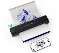 NEWYES Stampante per stencil per tatuaggi Kit stampante per tatuaggi portatile wireless Macchina per tatuaggi termica per tatuatori e principianti