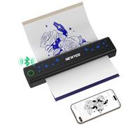 NEWYES Stampante per tatuaggi portatile wireless per tatuaggi, termica, per tatuatori e principianti, effetto opaco, stampa trasparente, compatibile con telefono cellulare, pad, PC
