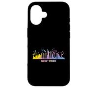 newyorkesi, orizzonte, colorito, cityscape, new y Custodia per iPhone 16