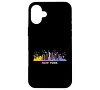 newyorkesi, orizzonte, colorito, cityscape, new y Custodia per iPhone 16 Plus