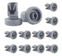 NewZC Kit Ruote Lavastoviglie 12 Pezzis Plastica Rotelle Cestelli Lavastoviglie Accessori Cestello Inferiori Superiore Lavastoviglie Compatibile con AEG Favorit Privileg Zanussi - Piccola