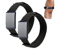 NEWZEROL 2 Pezzi Fascia Sportiva per Bicipiti Compatibili con Amazfit Helio Strap e Smartwatch da 22 Mm, Lunghezza Regolabile Fino a 40 Cm, Cinturino di Ricambio Ideale