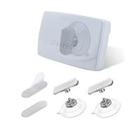 NEWZEROL 2 Pezzi Supporto per Telepass Grab&Go, Telepass 2024, 2023, 2019, Passa Rapidamente da Un'auto All'altra, Nessun residuo di colla e Ventose Forti, per la Maggior Parte dei Modelli Telepass