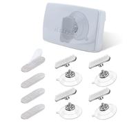 NEWZEROL 4 Pezzi Supporto per Telepass Grab&Go, Telepass 2024, 2023, 2019, Passa Rapidamente da Un'auto All'altra, Nessun residuo di Colla e Ventose Forti, per la Maggior Parte dei Modelli Telepass