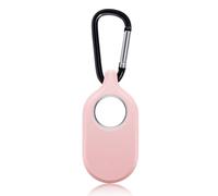 NEWZEROL Cover Compatibile per Samsung Galaxy Smart Tag2/ Galaxy SmartTag 2, Cover Protettiva in Silicone Completa Copertura Protettiva AntiGraffio con Portachiavi - Rosa
