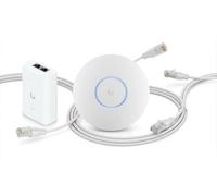 NexaCore Kit WiFi 7 con U7-LR - Access Point Professionale 1750 ft² (160 m²) - 5 Spatial Streams - PoE+ 30W Incluso - 2 Cavi RJ45 Etherlighting - Rete Wireless ad Alte Prestazioni