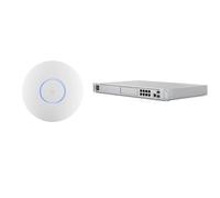 NexaCore - Ubiquiti U6+ + UDM-SE - Punto di accesso WiFi 6 (1500 ft², 2x2 MIMO, 300+ clienti) + Router UniFi Dream Machine Special Edition con Switch PoE integrato e NVR