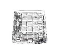 NexaGeniX Bicchieri da acqua Bicchieri da whisky rotanti, bicchieri Old Fashioned quadrati 9,5 once con trama intrecciata Bicchieri per bevande
