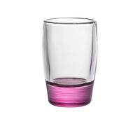 NexaGeniX Bicchieri da acqua Bicchierino da shot con base colorata, bicchieri trasparenti 1,5 oz pesante for whisky, tequila, vodka, liquori e superalcolici Bicchieri per bevande(Purple)
