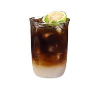 NexaGeniX Bicchieri da acqua Tazza da caffè in vetro borosilicato, bicchieri trasparenti e leggeri for acqua, latte, succhi, bevande calde fredde Bicchieri per bevande(Grande)