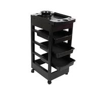 NexaGeniX Carrello Parrucchiere Carrello Mobile Multifunzionale, scaffale portaoggetti for Parrucchiere, Carrello portautensili a 3 Ripiani for Parrucchiere Carrello con rotelle