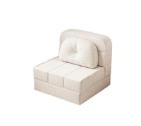 NexaGeniX Divano letto pieghevole Divano letto pieghevole trasformabile in poltrona e cuscino, adatto for letti for gli ospiti(Bianco,72cm)