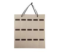 NexaGeniX Espositore per Occhiali 15 portaoggetti da Appendere, Borsa da Parete, Organizer con Tasche for Ganci, Supporto for Occhiali in Feltro for Occhiali da Sole Portaocchiali(Bianco)