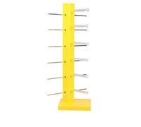 NexaGeniX Espositore per Occhiali 6 Paia di Occhiali da Sole for Occhiali da Vista, Rack for Occhiali, Design alla Moda, Supporto da banco for espositore Portaocchiali(Yellow)