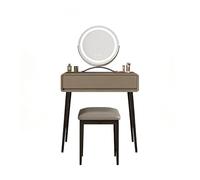 NexaGeniX Mobile trucco Toletta nera piccola Toeletta moderna semplice for testiera della camera da letto, adatta a piccoli spazi(Khaki)