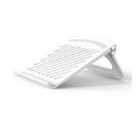 NexaGeniX Supporto per Portatile Supporto for laptop da scrivania, supporto di raffreddamento pieghevole e portatile, supporta fino a 17"(Bianco)