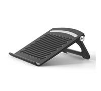 NexaGeniX Supporto per Portatile Supporto for laptop da scrivania, supporto di raffreddamento pieghevole e portatile, supporta fino a 17"(Nero)