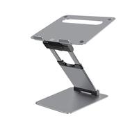 NexaGeniX Supporto per Portatile Supporto for laptop pieghevole, supporto in alluminio regolabile altezza, raffreddamento da scrivania(Gris)