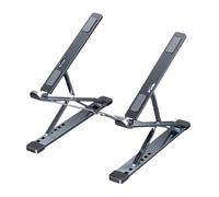 NexaGeniX Supporto per Portatile Supporto for laptop, supporto portatile regolabile in alluminio fino a 17,3"(Grijs)