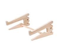NexaGeniX Supporto per Portatile Supporto universale in legno for laptop da scrivania, supporto staccabile 10-17,3 pollici(L)