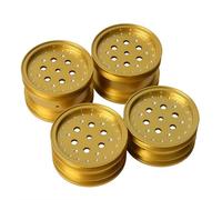 NexaPart Accessori RC Set di mozzi for cerchi in lega di alluminio for telaio Tamiya Super Hot Shot Super Sabre Big Wig Boomerang Buggy(Gold-A)