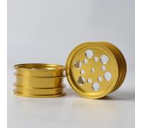 NexaPart Accessori RC Set di mozzi for cerchi in lega di alluminio for telaio Tamiya Super Hot Shot Super Sabre Big Wig Boomerang Buggy(Gold-B)