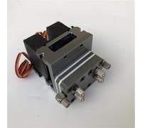 NexaPart Accessori RC Valvola idraulica CNC da 6 MPa 1/2/3 canali con ritorno dell'olio del servo standard MG995 da 10 kg in posizione centrale for escavatore RC 1:14 1/12(2CH Valve)